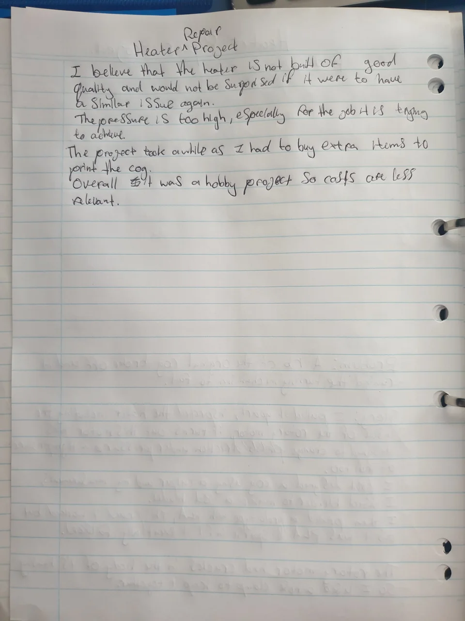 Project page 2