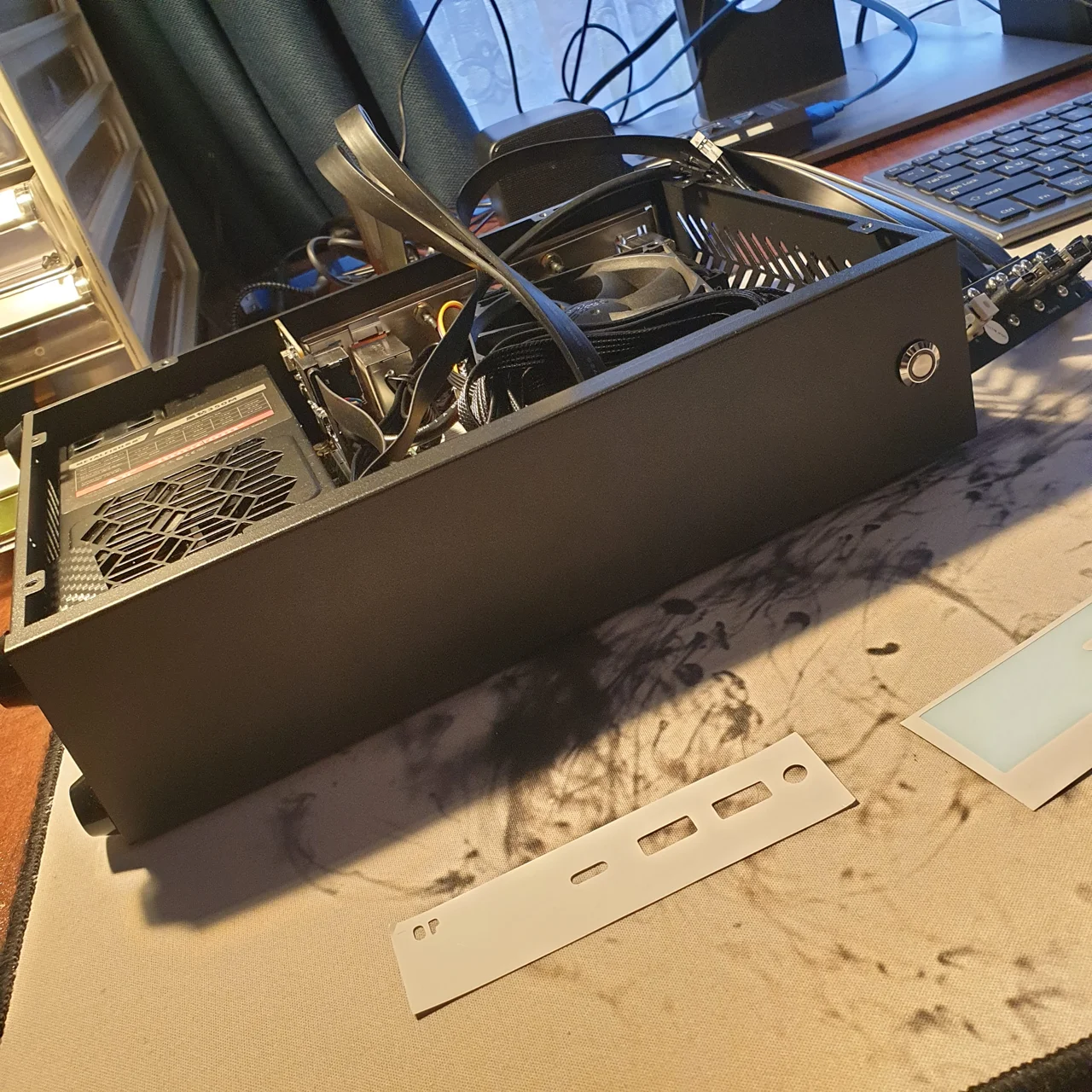 Pc with no front panel