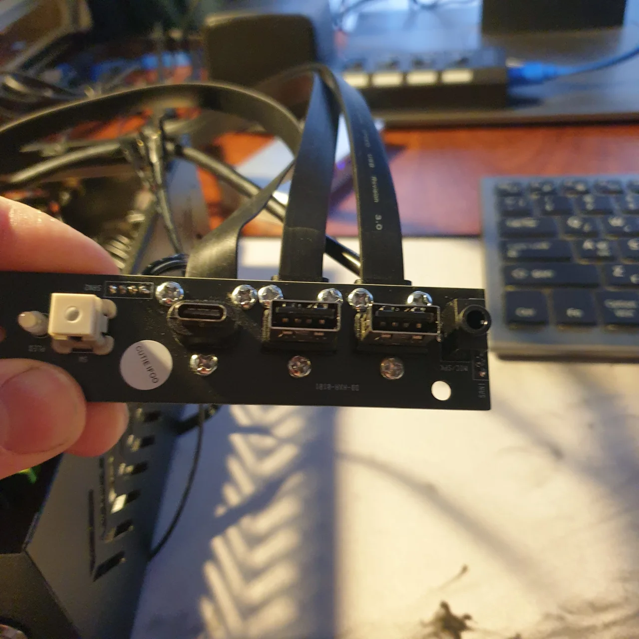 Front panel connector