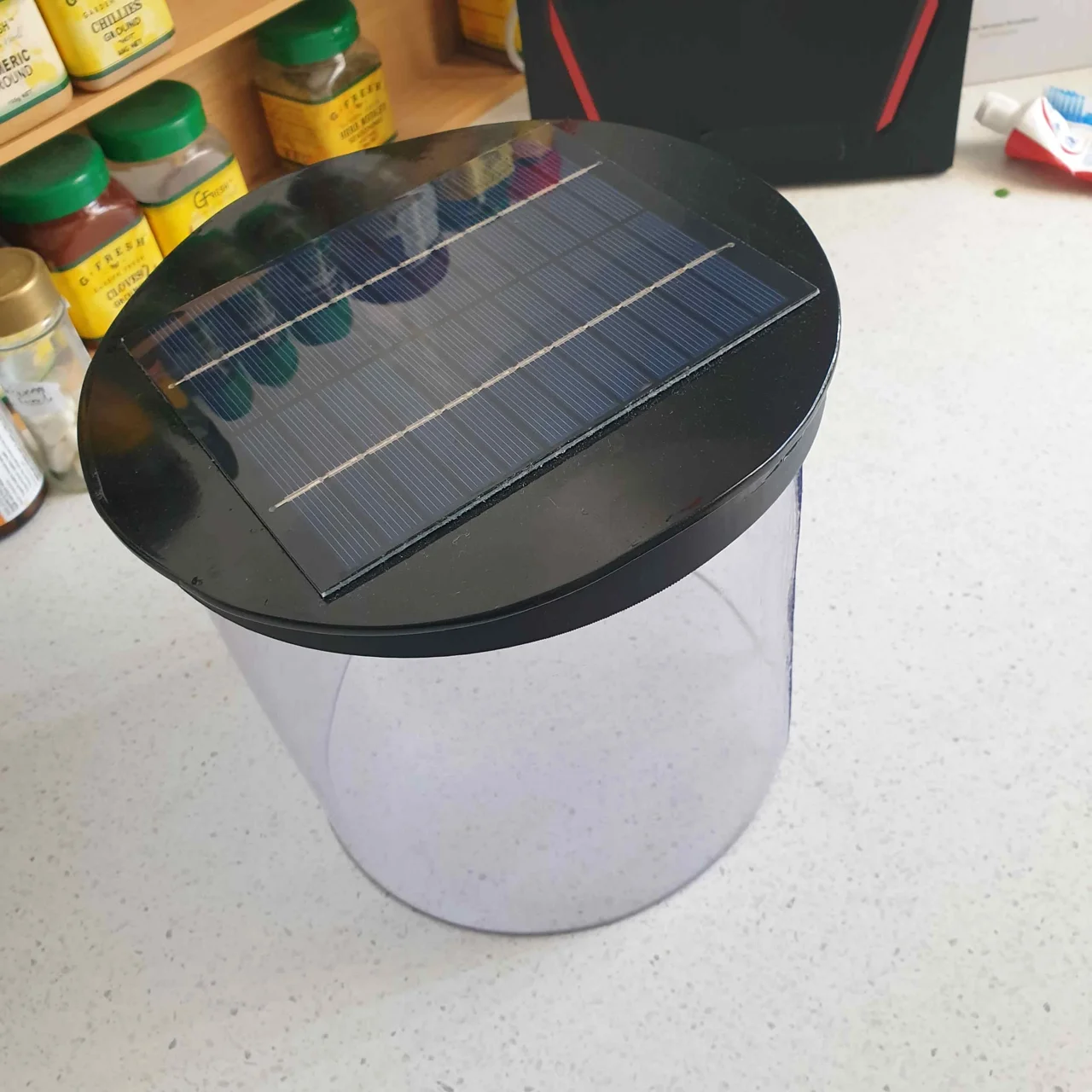 Unfinished solar light