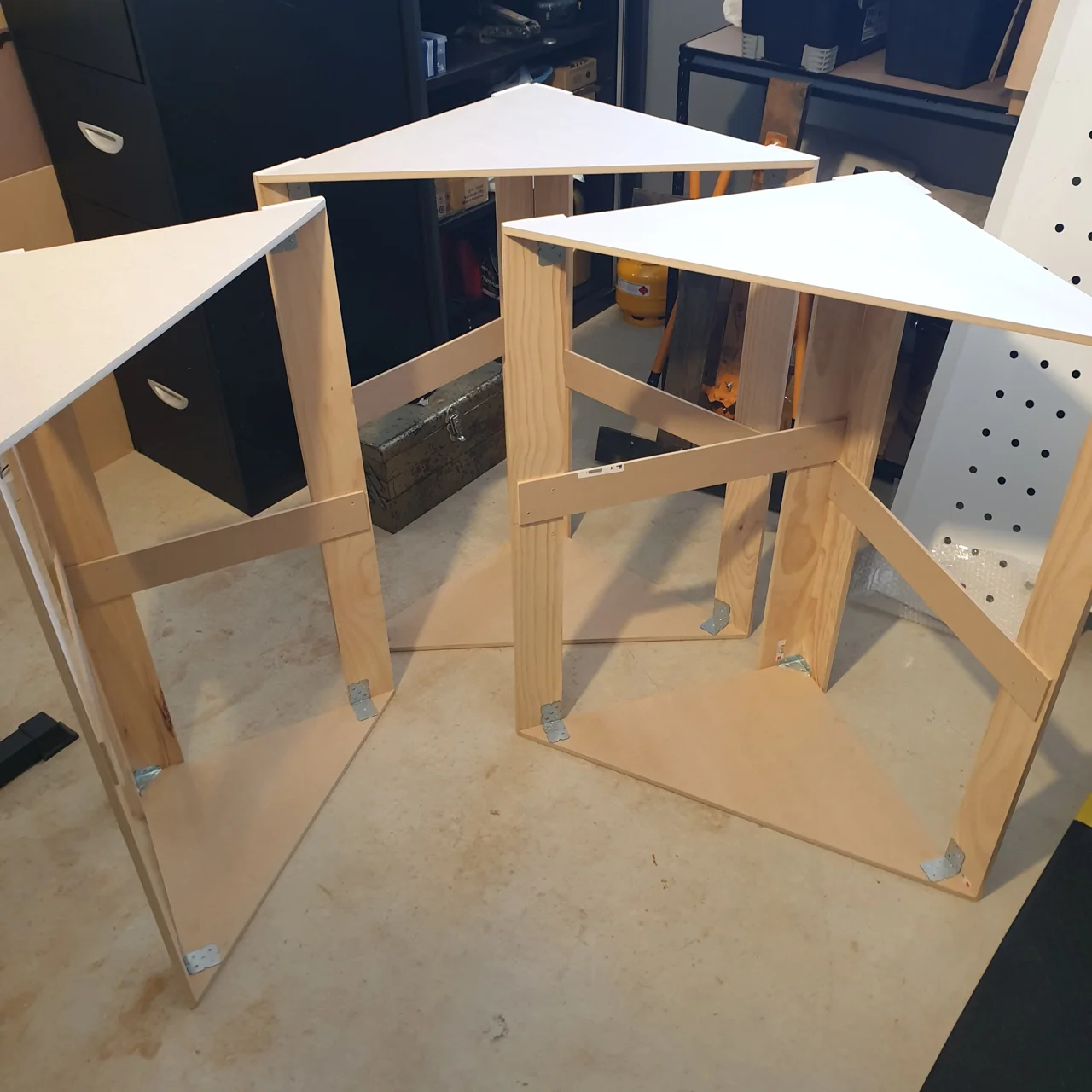 Bass trap frames built 1