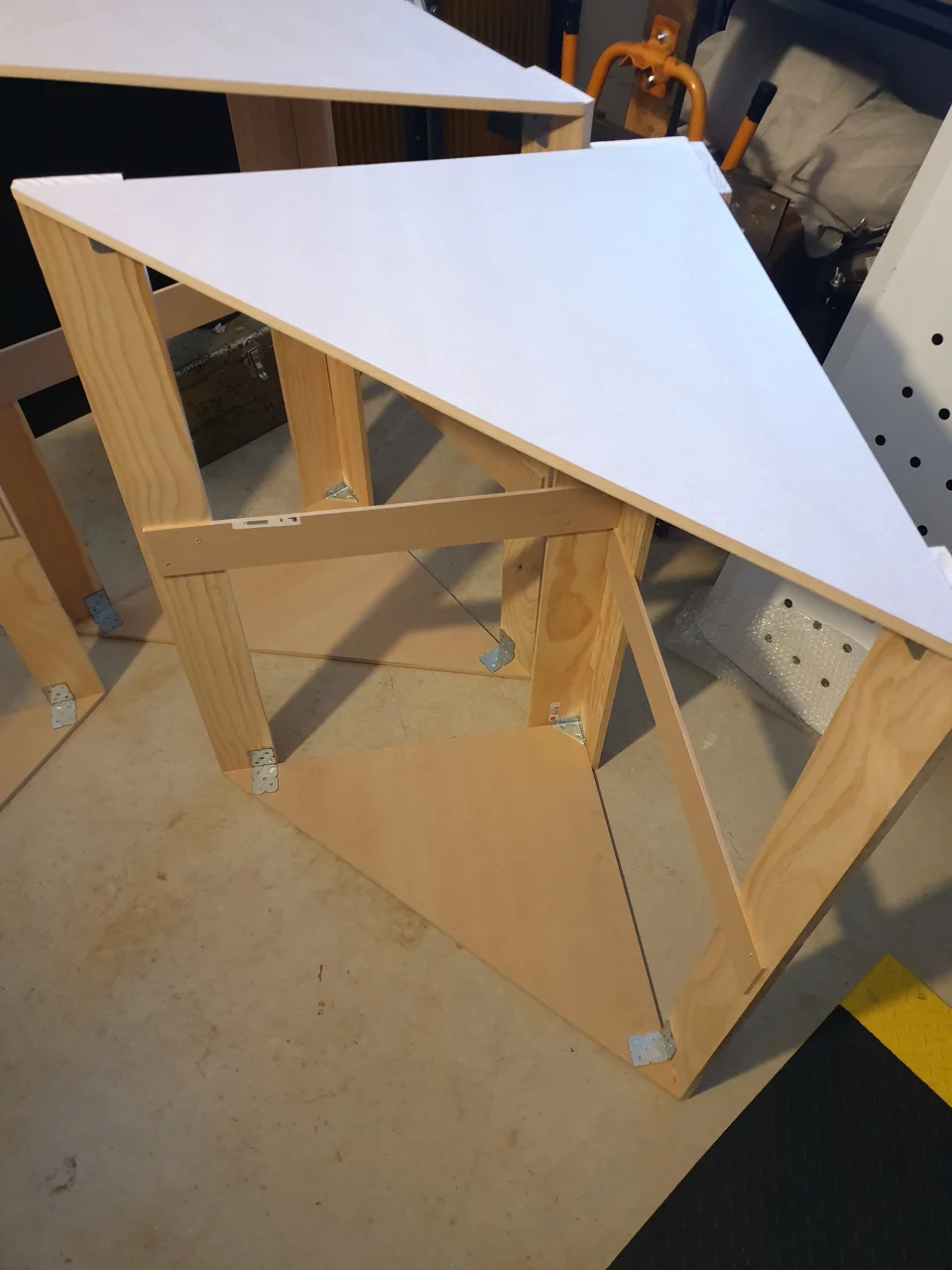 Bass trap frames built 3