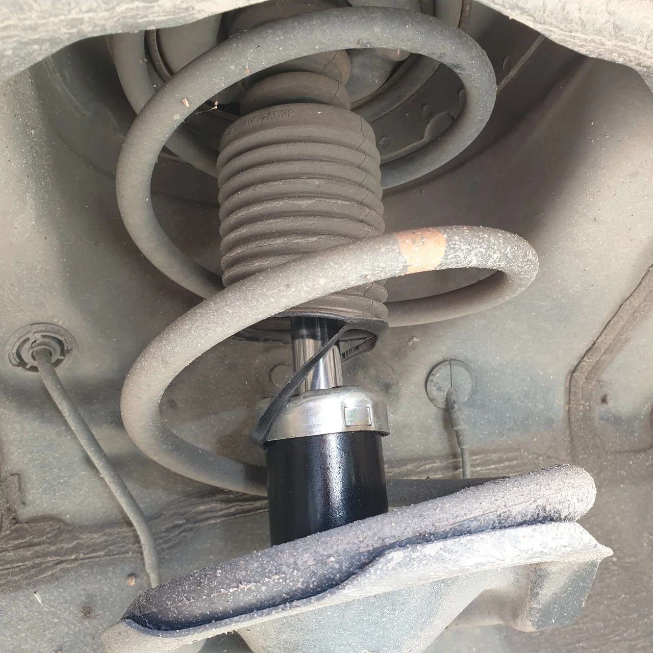Damaged suspension boot