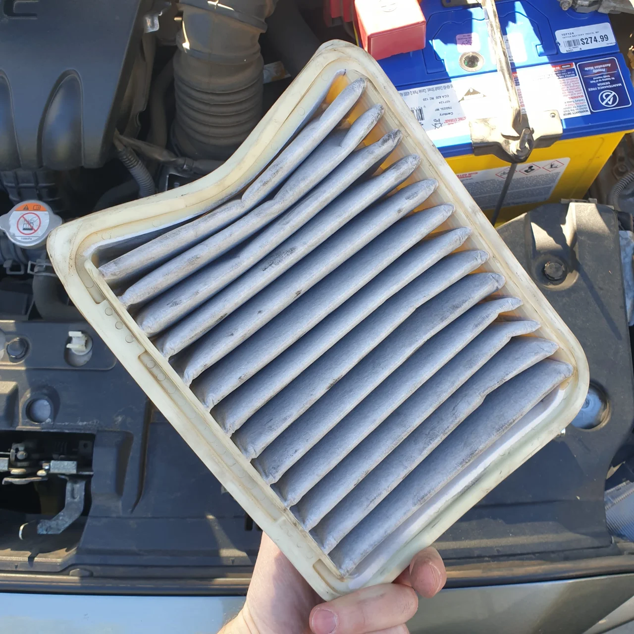 Dirty air filter