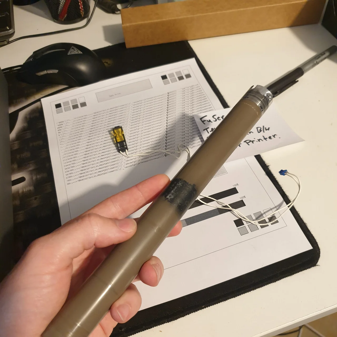 Old fuser roller 2